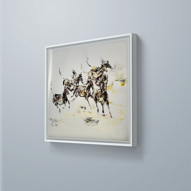 Galloping horses