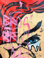 Rare Lichtenstein Street Art Girl 2 - Freda People