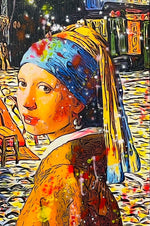 The Pearl Girl And Petit Prince in Van Gogh Coffee - Joaquim Falcó