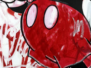 Mickey Mouse is happy