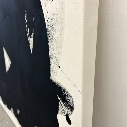 Abstraktion schwarz XXL