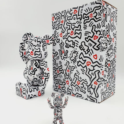 Bearbrick Keith Haring V8 - 400% & 100%
