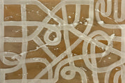 Abstracto beige marrón XXL
