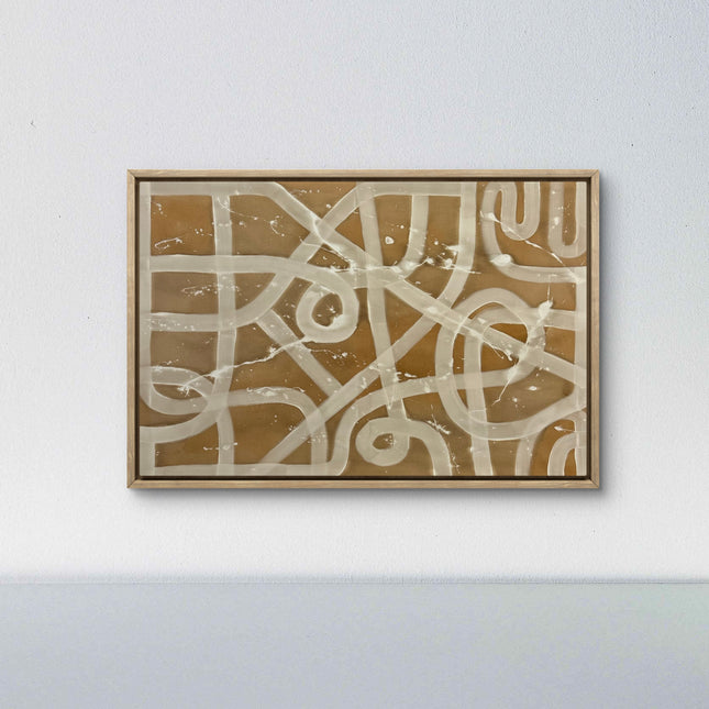 Abstract beige braun XXL