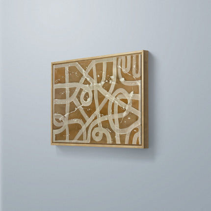Abstrakt beige braun XXL