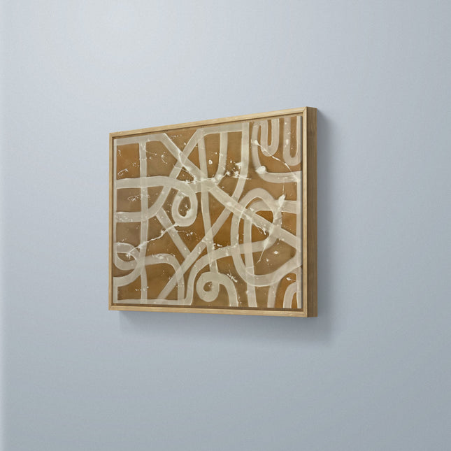 Abstract beige braun XXL