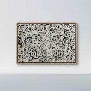Abstracto negro blanco XXL
