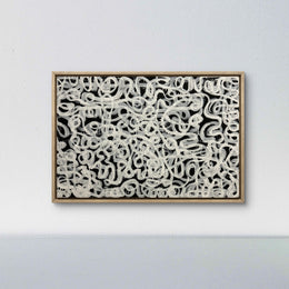 Abstracto negro blanco XXL