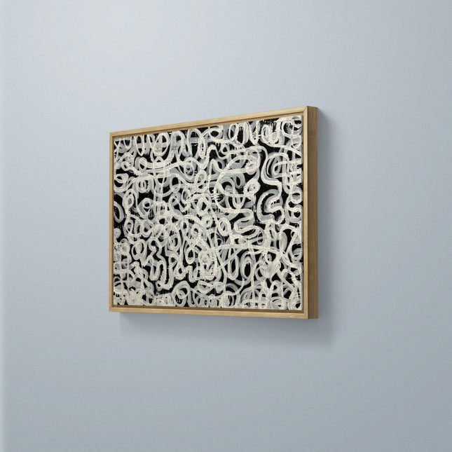 Abstrakt schwarz weiss XXL