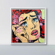 Rare Lichtenstein Street Art Girl 2