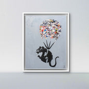Parachuting Rat - Tribute to banksy XXL