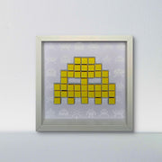 Ghost - Space invaders paper mosaïque - Jaune