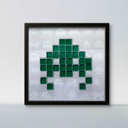 Toxic - Space Invaders Papiermosaik - Grün