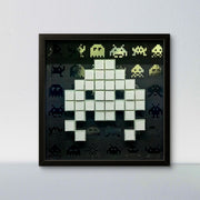 Toxic - Mosaico de papel Space Invaders - Blanco