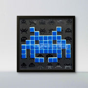 Eicher - Mosaico di carta Space Invaders - Blu