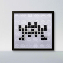 Missa - Space invaders paper mosaïque - Noir