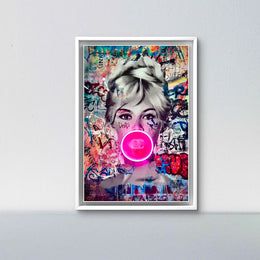 Brigitte Bubblegum Led Wall Art