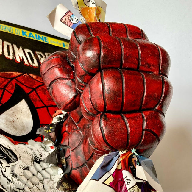 Get Out Spiderman skeleton