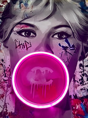Brigitte Bubblegum Led Wall Art