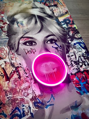 Brigitte Bubblegum Led Wall Art