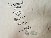 Campbells Spray Fuck The Police