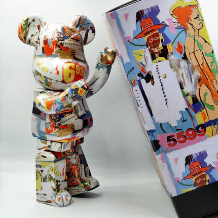 Andy Warhol x Jean Michel Basquiat Bearbrick - 400%