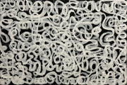 Abstracto negro blanco XXL