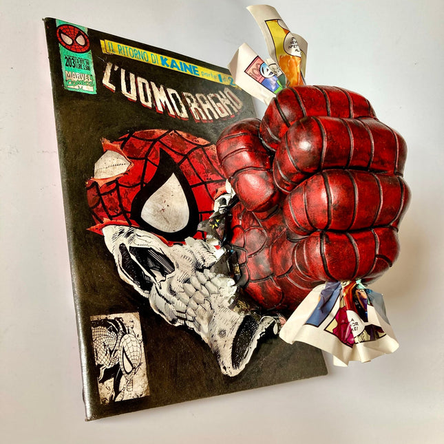 Get Out Spiderman skeleton