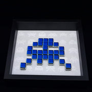 Ace - Space invaders paper mosaïque - Bleu