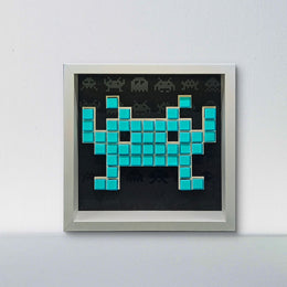 Perry - Space invaders paper mosaïque - Vert