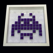 Duke - Space invaders paper mosaïque - Violet