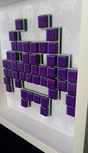 Duke - Space invaders paper mosaïque - Violet