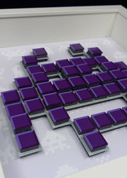Duke - Space invaders paper mosaïque - Violet