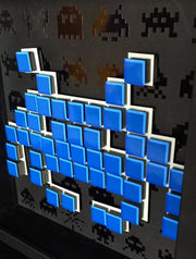 Eicher - Mosaico di carta Space Invaders - Blu