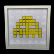 Ghost - Space invaders paper mosaïque - Jaune