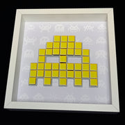 Ghost - Space invaders paper mosaïque - Jaune