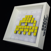 Ghost - Space invaders paper mosaïque - Jaune