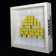 Ghost - Space invaders paper mosaïque - Jaune
