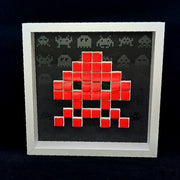 Jendell - Mosaico de papel Space Invaders - Vermelho