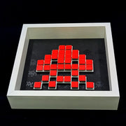 Jendell - Mosaico de papel Space Invaders - Vermelho