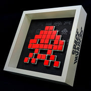 Jendell - Mosaico de papel Space Invaders - Vermelho