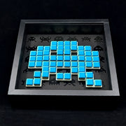 Lunar - Mosaico di carta Space Invaders - Blu