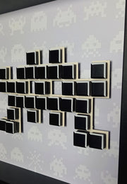 Missa - Mosaico di carta Space Invaders - Nero