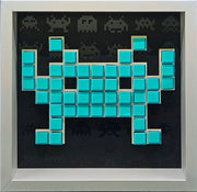 Perry - Space invaders paper mosaïque - Vert