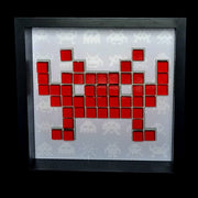 Perry - Space Invaders paper mosaic - Red
