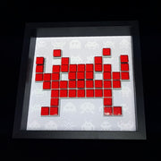Perry - Space Invaders paper mosaic - Red