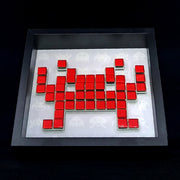 Perry - Space Invaders paper mosaic - Red