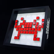 Perry - Space Invaders paper mosaic - Red