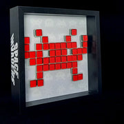 Perry - Space Invaders paper mosaic - Red