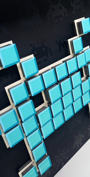 Perry - Space invaders paper mosaïque - Vert